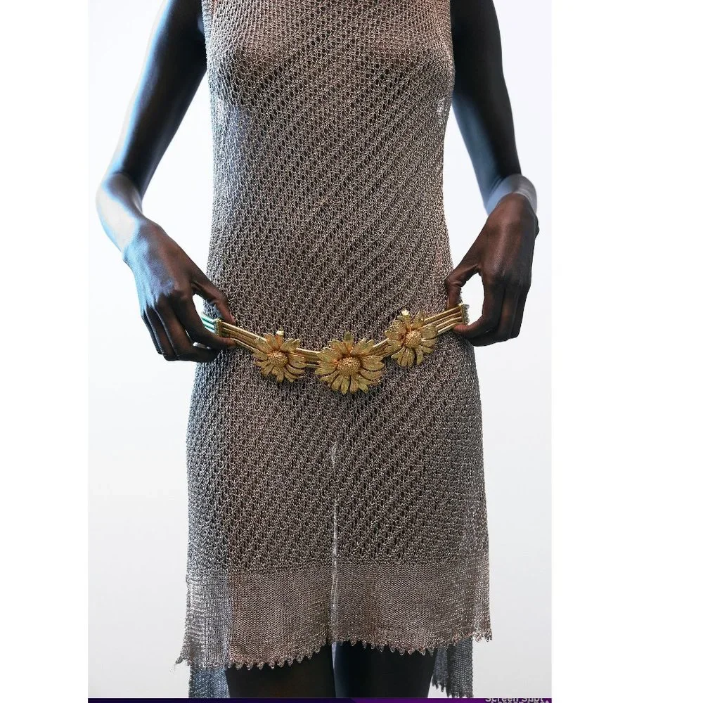 Zara Daisy Chain Belt NWT